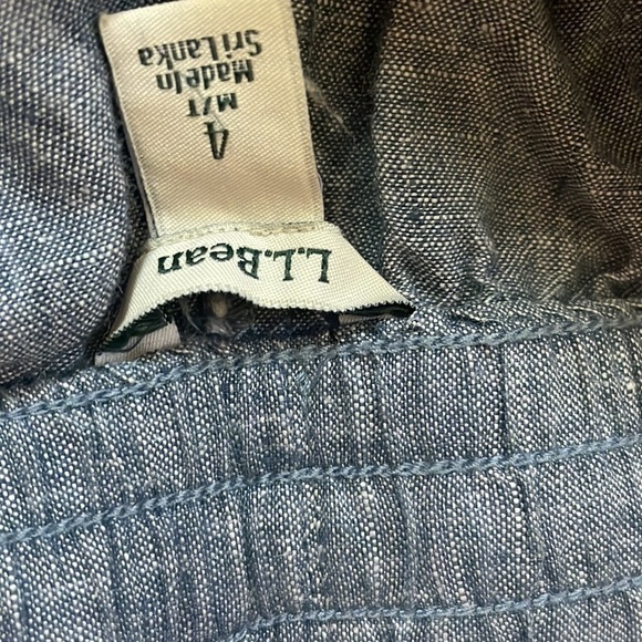 L.L. Bean ~ 4 MT ~ 100% Linen Elastic Waisted Summer Pants - Picture 9 of 10